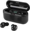 Drahtlose Bluetooth Ohrhörer, In Ear True Wireless Kopfhörer, F9 Touch Schwarz