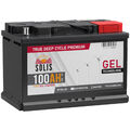 GEL Batterie 100Ah 12V Solarbatterie Wohnmobil Batterie Boot Solar Blei Gel Akku