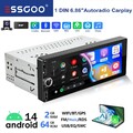 6.86" DAB Autoradio Bluetooth GPS Navi WiFi FM 2+64G 1 DIN Android14 Carplay USB