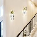 Wandlampe Gold Kronleuchter Modern innen Dekoration Wandleuchte Wohnzimmer Flur