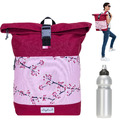 Rucksack Damen Kurierrucksack Elephant Daypack groß Bag A4 13038 Flower Rot +f