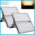 2x 200W LED Modul Flutlicht Fluter Außen Strahler Leuchte Scheinwerfer Warmweiß