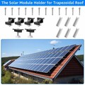 Solarmodule Alu Halterung Trapezblech Flachdach PV Befestigungsschiene Montage