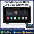 64GB Android 12 Autoradio DAB GPS Navi 4G Für Mercedes B-Klasse W245 Viano Vito