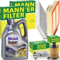 MANN INSPEKTIONSPAKET+MOTUL 5W-30 ÖL passend für OPEL COMBO X12 CDTI 80-95 PS