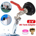 IBC mit Auslaufhahn 3/4" S60x6 Adapter Zubehör Tank Kappe Wasserhahn Container