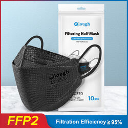 FFP2 Masken Fischform Atemschutzmaske Mundschutz schwarz blau grün elough FAMEX⭐⭐⭐⭐⭐✔️ Best of elough ✔️Marken FFP2✔️DHL✔️Rechnung✔️