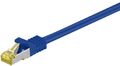 Goobay RJ45 Patchkabel CAT 6A S/FTP (PiMF), 500 MHz mit CAT 7 Rohkabel, Blau