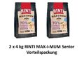 Rinti Max-i-mum Senior | 2 x 4 kg Hundetrockenfutter Vorteilspackung