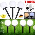 Solar Gartenleuchte Kugel Set LED Solarleuchte Solar Kugel Außen Garten 2-10Stk.