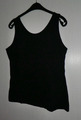 Baumwoll-Top ärmelloses Shirt schwarz Gr. 44 Gr. XL