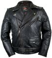Motorrad Chopper Lederjacke Jacke Rockerjacke Clubjacke Bikerjacke 90´s Jahre 