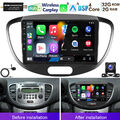 DAB+ Für Hyundai I10 2007-2013 Carplay 2+32GB Android 13 Autoradio GPS Navi KAM