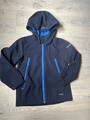 ICEPEAK Softshelljacke Kline Atmungsaktiv für Jungen Gr 128 Blau Schwarz w. NEU
