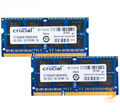 Crucial 16GB 2x8GB 2Rx8 DDR3L 1600Mhz PC3L-12800S SODIMM RAM Laptop-Speicher