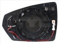 TYC 337-0322-1 Spiegelglas Außenspiegel Links für VW POLO (AW1, BZ1) Asphärisch