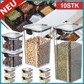 10er-Set Vorratsdosen Set Vorratsbehälter Vorratsdose BPA frei Frischhaltedose