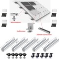 Solarmodule PV Halterung Trapezblech Flachdach Befestigungsschiene Alu Montage