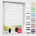 Doppelrollo Klemmfix ohne Bohren Rollo mit Kassette Zebrarollo Duo Fensterrollo
