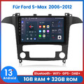 Für Ford S-Max 2006-2012 Android13 Autoradio GPS NAVI BT FM DAB+ WIFI SWC 1+32GB
