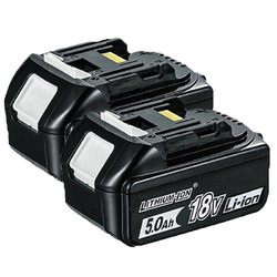 2 Ersatz - 18V/5,0Ah für Makita Akku BL1860B- 2er Set - 197422-4 BL1850 BL1830