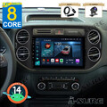DAB+ 4+64G Android 14 Carplay GPS Navi Kam Autoradio Für VW Tiguan 5N GOLF Plus