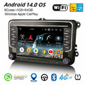 CarPlay Android 14 Autoradio Navi Für VW Amarok Caddy T6 Crafter Polo Skoda Yeti