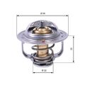 Thermostat Kühlmittel Gates TH42589G1 für Opel Vauxhall Chevrolet