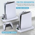 für PS5 Controller Dual Ladestation mit Lüfter Vertikaler Standfuß PlayStation 5