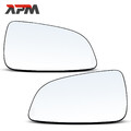 2x Spiegelglas Links Rechts Manuell Klar mit Basis für OPEL Astra H Caravan A04