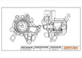 Wasserpumpe Kühlmittelpumpe für Hyundai KIA Dr!Ve+ Dp2310.10.078 2002 - 2006