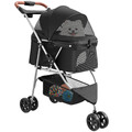 Hundebuggy Hundewagen für Hunde Katzen Haustier bis 15kg Faltbar Buggy Jogger