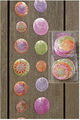 Boltze Girlande 2er-Set Perlmutt pink Deko Dekoanhänger Länge ca. 180 cm 