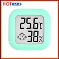 Mini Thermometer Digital LCD Temperature Humidity Meter Hygrometer (Green)