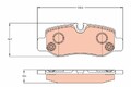 TRW Bremsbelagsatz, Scheibenbremse GDB2102 für MERCEDES-BENZ