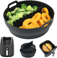 YQL Silikonform Heißluftfritteuse Rund Für Ninja Airfryer Max AF160EU 5,2L, 21Cm