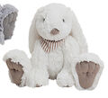 Hase Osterhase 30 cm Kuschelhase Weiß Kuscheltier Plüsch Schlappohr Stoffhase Si