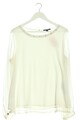COMMA Langarm-Bluse Damen Bluse Gr. DE 40 creme Casual-Look