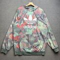 Adidas Hoodie Damen UK 10 M Camo Pastell Marmor Originals Trefoil Superstar Y2K