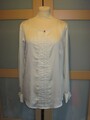 Damen Bluse Lang Arm,  Gr. 40, geschätzt, Creme Weiß, Polyester, "Tom Tailor"