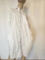 Zara Damen Basic Long Bluse Hemd Blusenkleid Gr. S weiss
