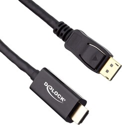 Delock 85956 Aktives DisplayPort 1.2 zu HDMI Kabel 4K 60 Hz 2 m  Schwarz