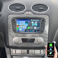 Carplay Android 14 Für Ford Focus II Mk2 Mondeo C/S-MAX Autoradio GPS Navi 2+64G