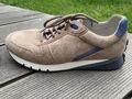 Gabor Pius Sport  Sneaker Schuhe Velourleder beige / blau - Gr.  41 (7,5) - NEU