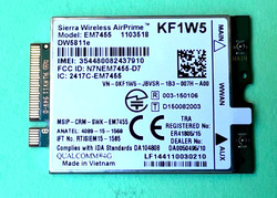 KF1W5 Sierra Wireless AirPrime EM7455 LTE 4G HF PBMLK DW5811e  0KF1W5