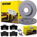 TEXTAR BREMSSCHEIBEN+ BELÄGE HINTEN für AUDI S3 VW GOLF 4 LEON Cupra OCTAVIA RS