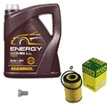 MANN-FILTER Ölfilter 5 L MANNOL Energy Combi LL 5W-30 für Skoda Superb III 1.6