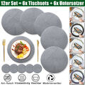 12er Set 6 Tischset 6 Untersetzer Platzdeckchen Tischmatte Platzmatte abwaschbar