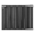 vidaXL Gartentor WPC 100 x 80 cm Grau LIF