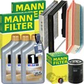 MANN INSPEKTIONSPAKET+MOBIL 0W-40 MOTORÖL passend für 1.4 FIAT DOBLO IDEA LANCIA